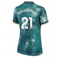 Camiseta Tottenham Hotspur Dejan Kulusevski #21 Tercera Equipación Replica 2024-25 para mujer mangas cortas